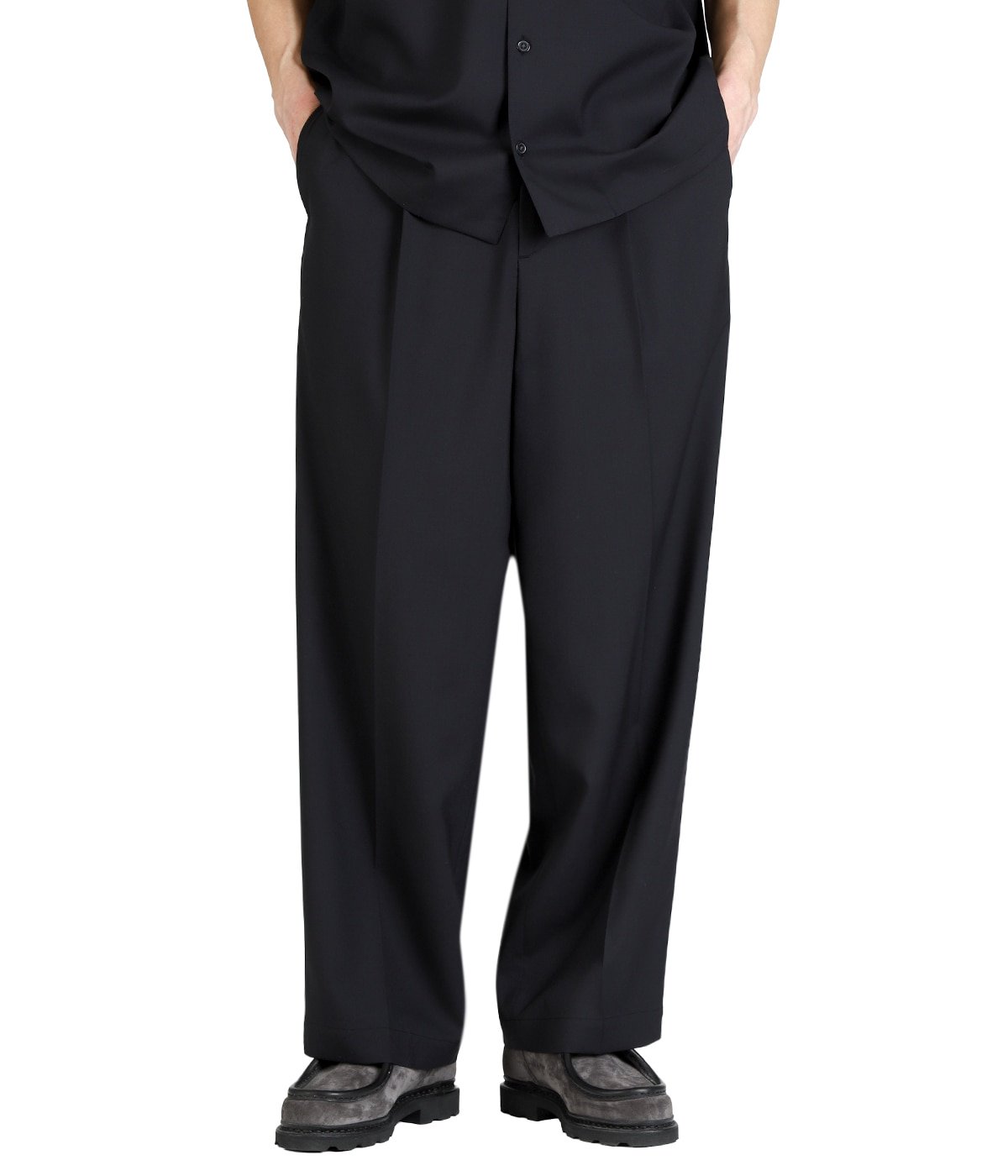別注 SUPER 160 SOLID WOOL 1TUCK PANTS | BATONER(バトナー) / パンツ