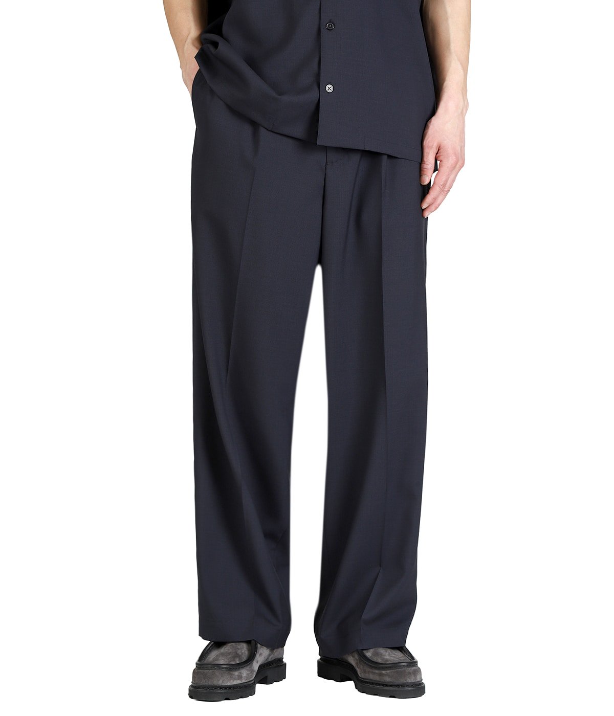 別注 SUPER 160 SOLID WOOL 1TUCK PANTS | BATONER(バトナー) / パンツ