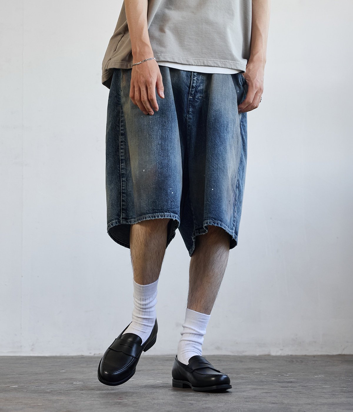 別注 AGING DENIM SHORTS | ANCELLM(アンセルム) / パンツ デニム