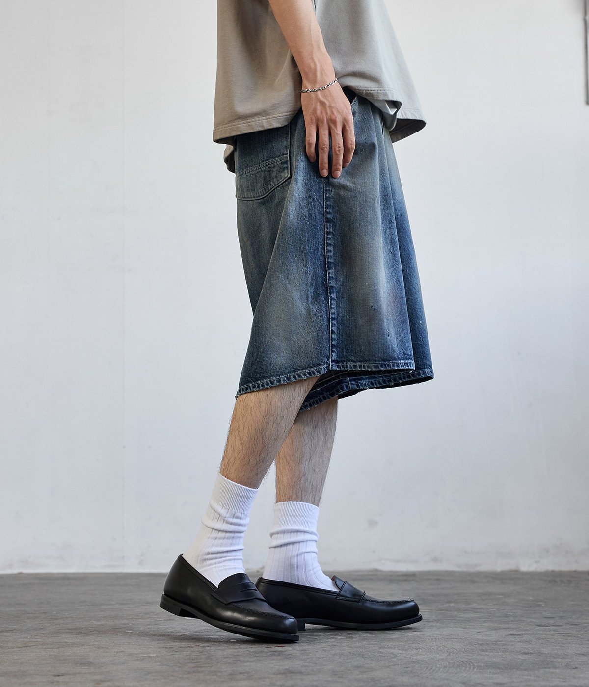 別注 AGING DENIM SHORTS | ANCELLM(アンセルム) / パンツ デニム