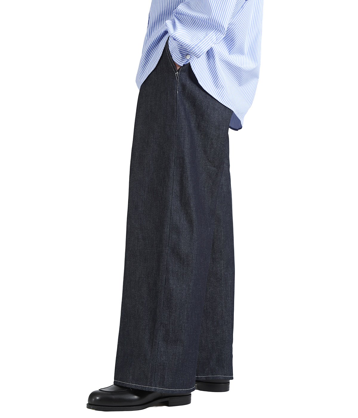 別注 Selvage Denim Tuck Wide Pants | Graphpaper(グラフペーパー