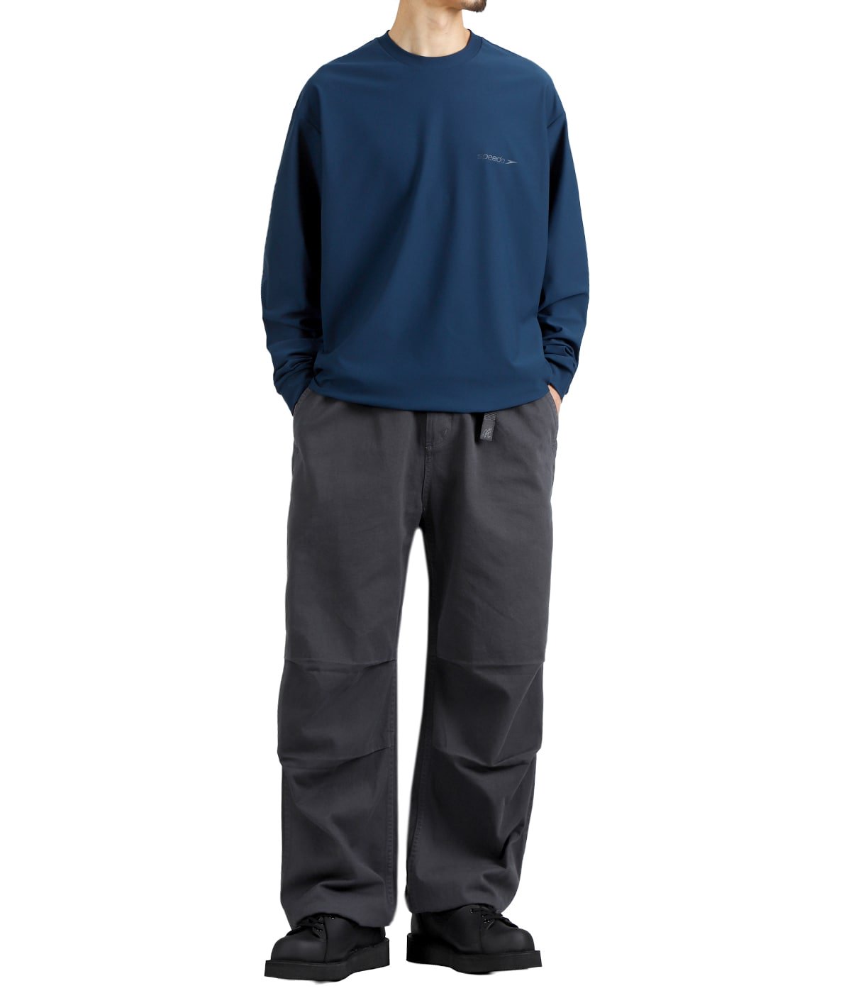 model(175cm / 60kg)B85 W75 H92 着用サイズ：M