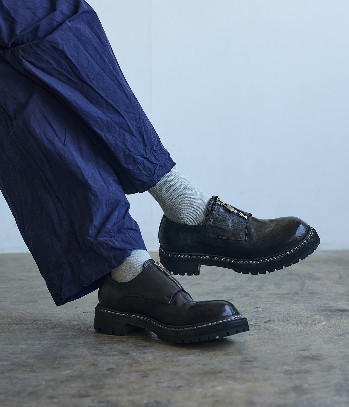 別注 FRONT ZIP DERBY | GUIDI(グイディ) / シューズ レザーシューズ