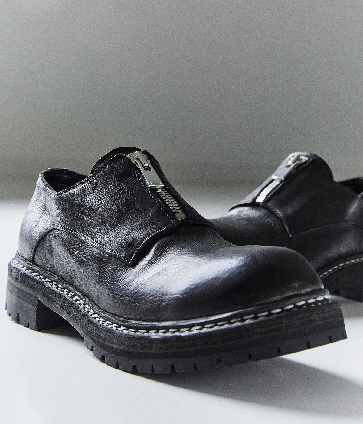 別注 FRONT ZIP DERBY | GUIDI(グイディ) / シューズ レザーシューズ