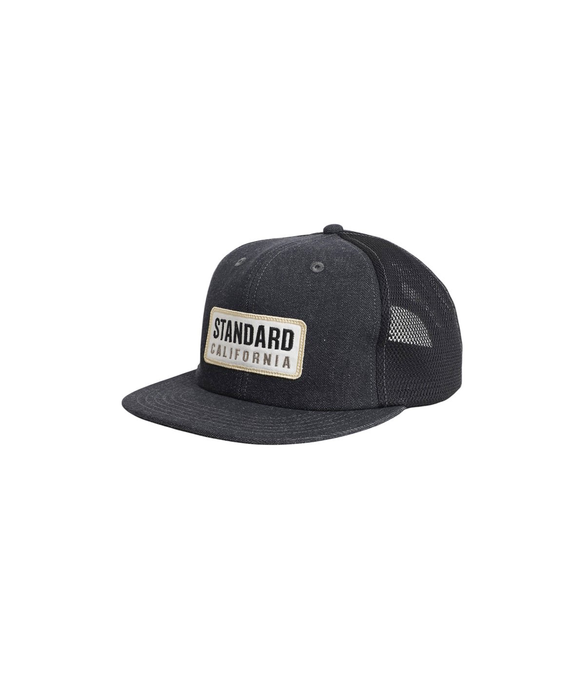SD Box Logo Patch Denim Mesh Cap | STANDARD CALIFORNIA