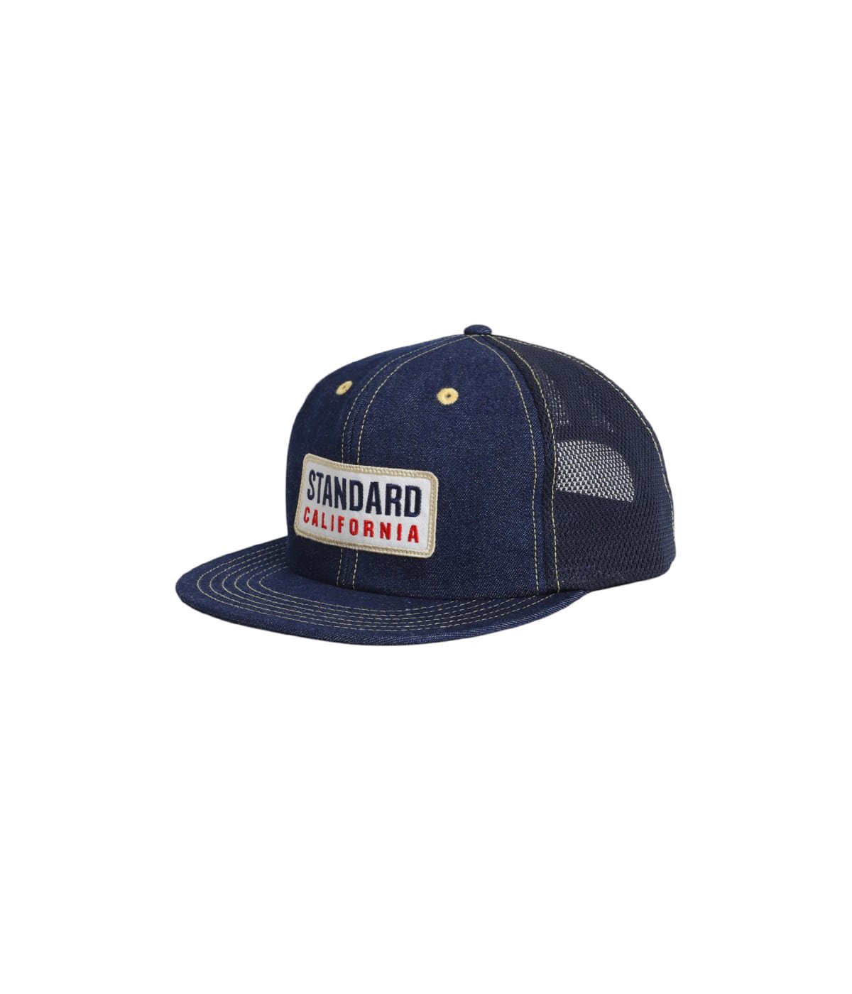 SD Box Logo Patch Denim Mesh Cap | STANDARD CALIFORNIA