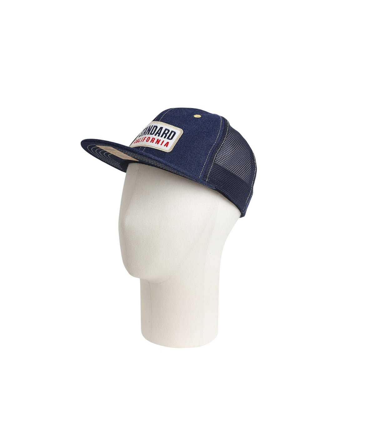 SD Box Logo Patch Denim Mesh Cap | STANDARD CALIFORNIA