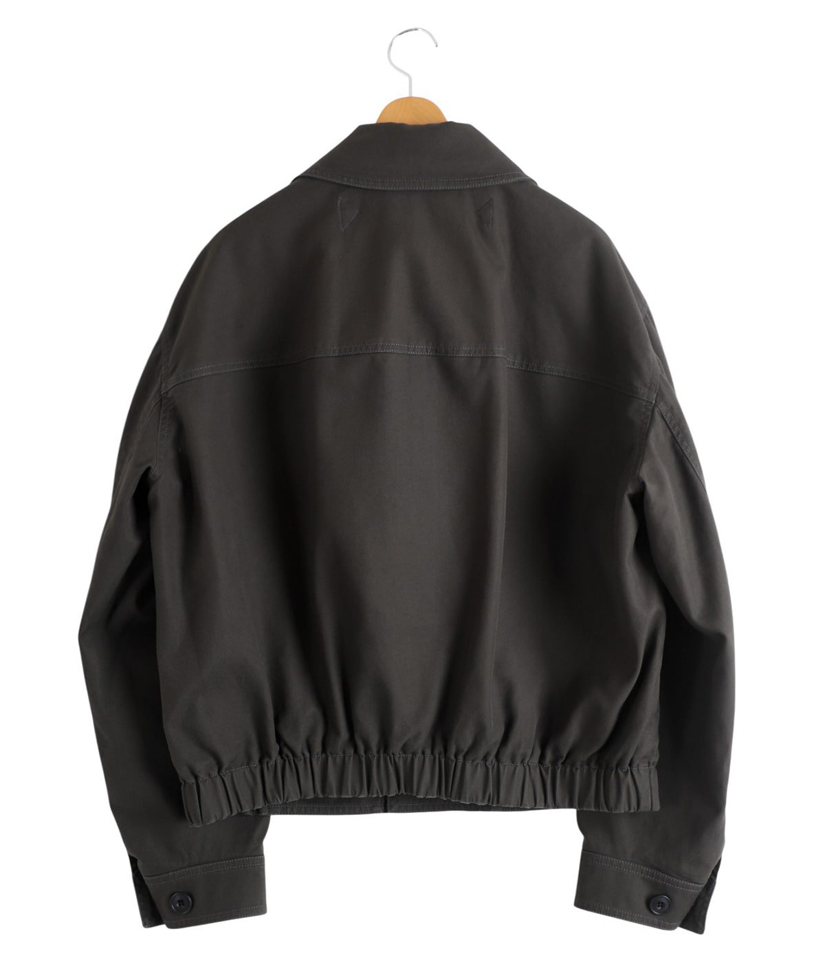 ルメールブルゾン レザーブルゾン - ブラック - Crinkled Leather - メンズ | LEMAIRE