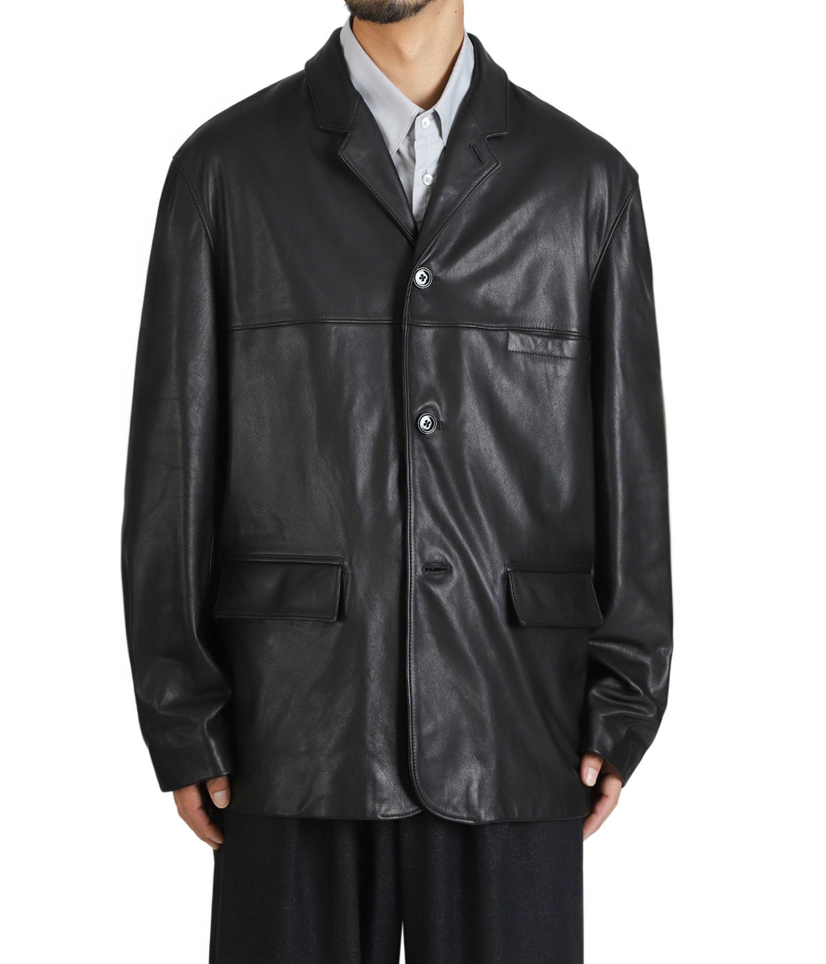 LEATHER SB JACKET | LEMAIRE(ルメール) / アウター レザージャケット