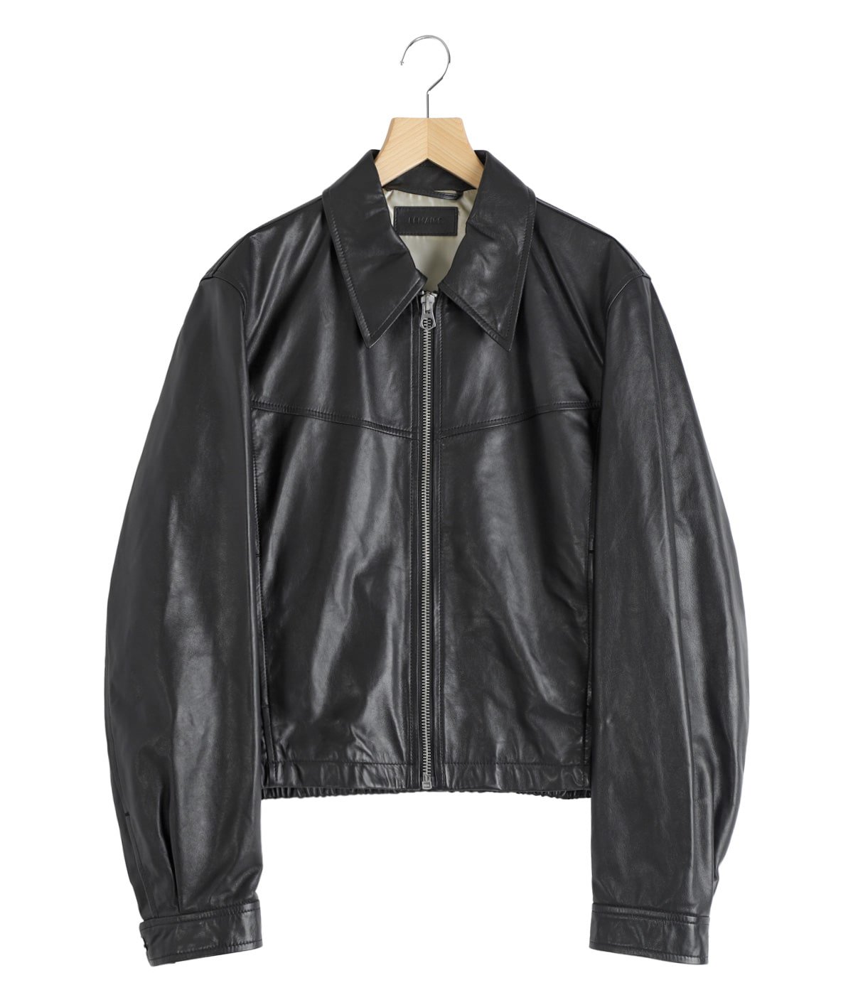 LEMAIRE LEATHER WORKWEAR JKT ルメール　新品　上質 レザー ワークウェアジャケット - Asphalt - グレインカウレザー