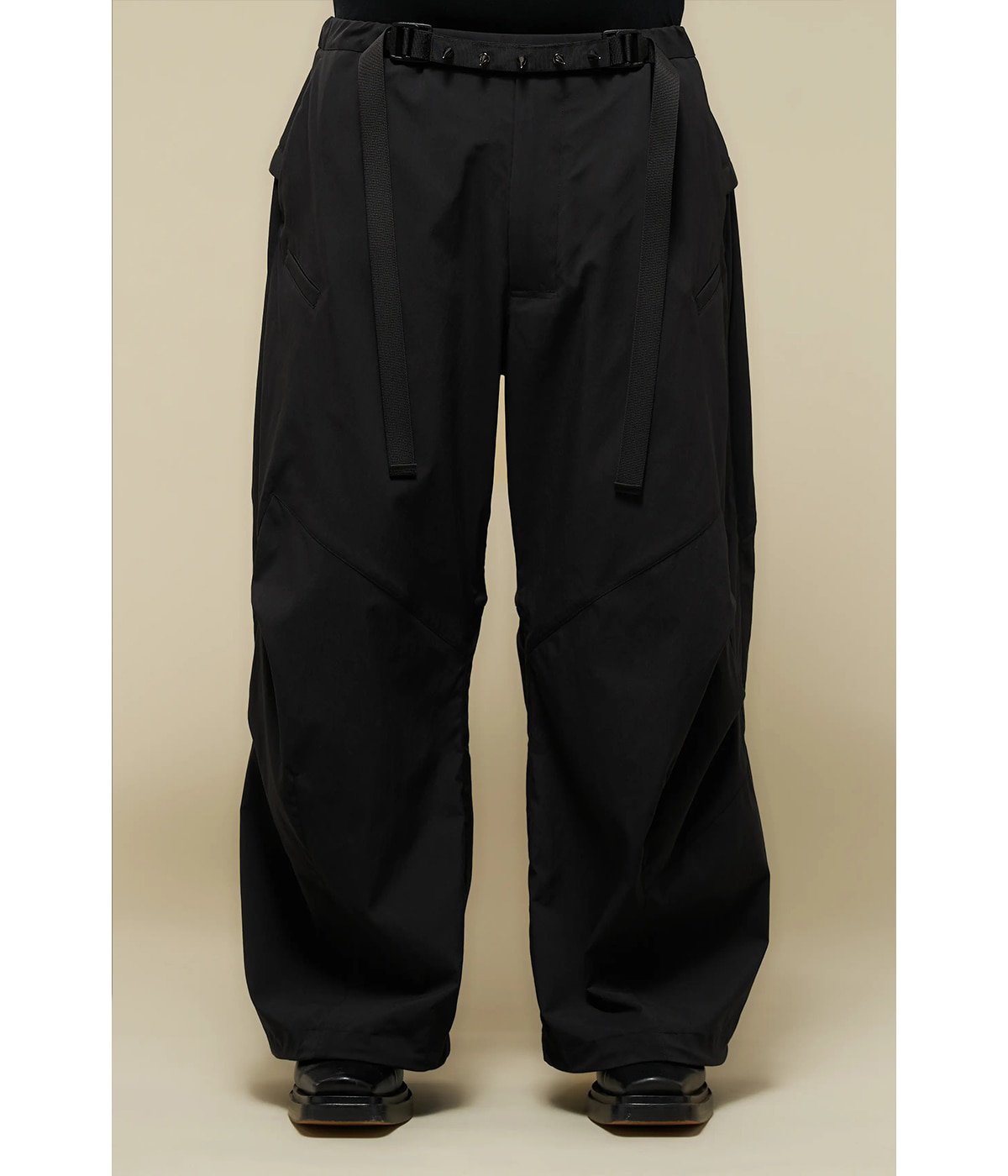 Miliken nylon spandex wide drawcoad trousers | ACRONYM