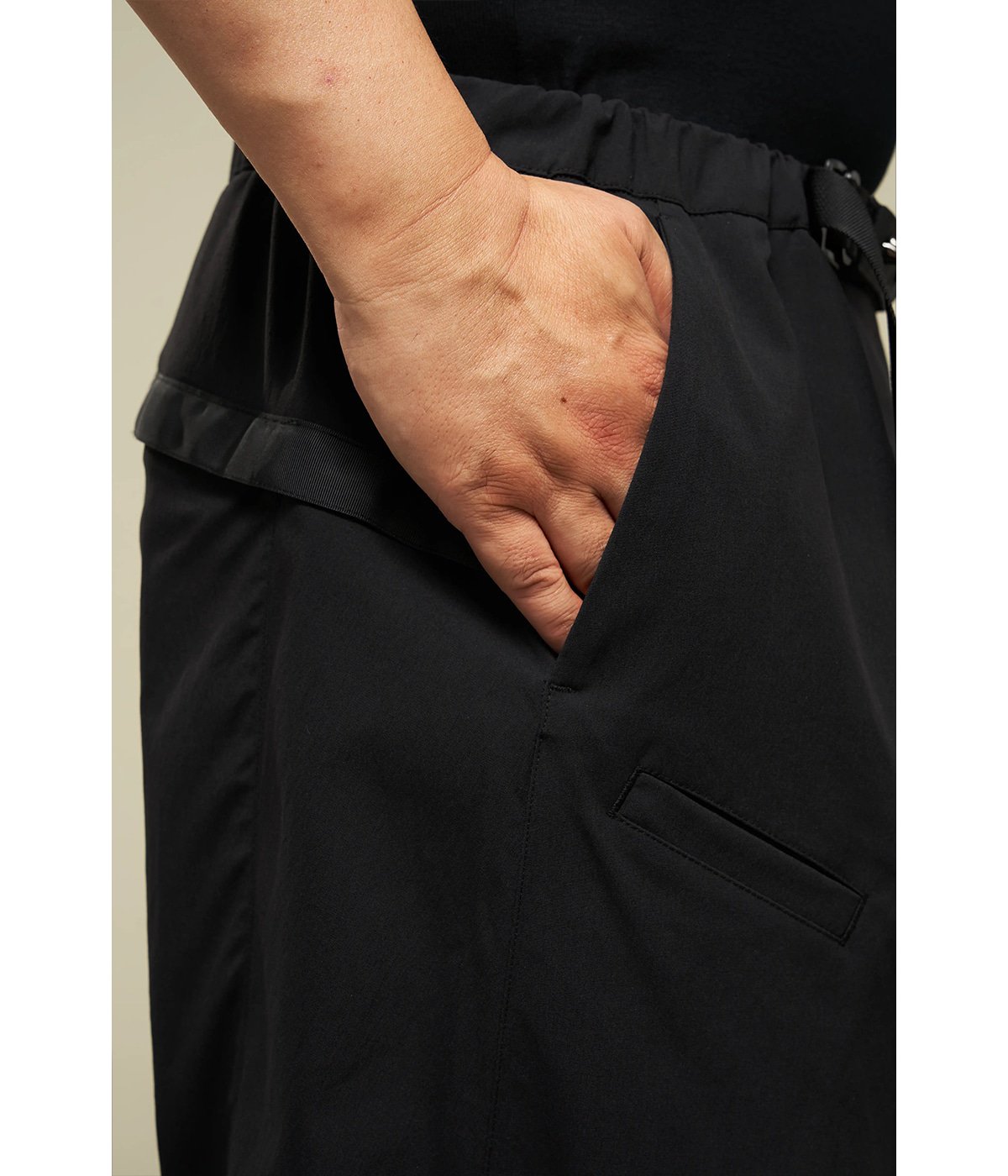 Miliken nylon spandex wide drawcoad trousers | ACRONYM