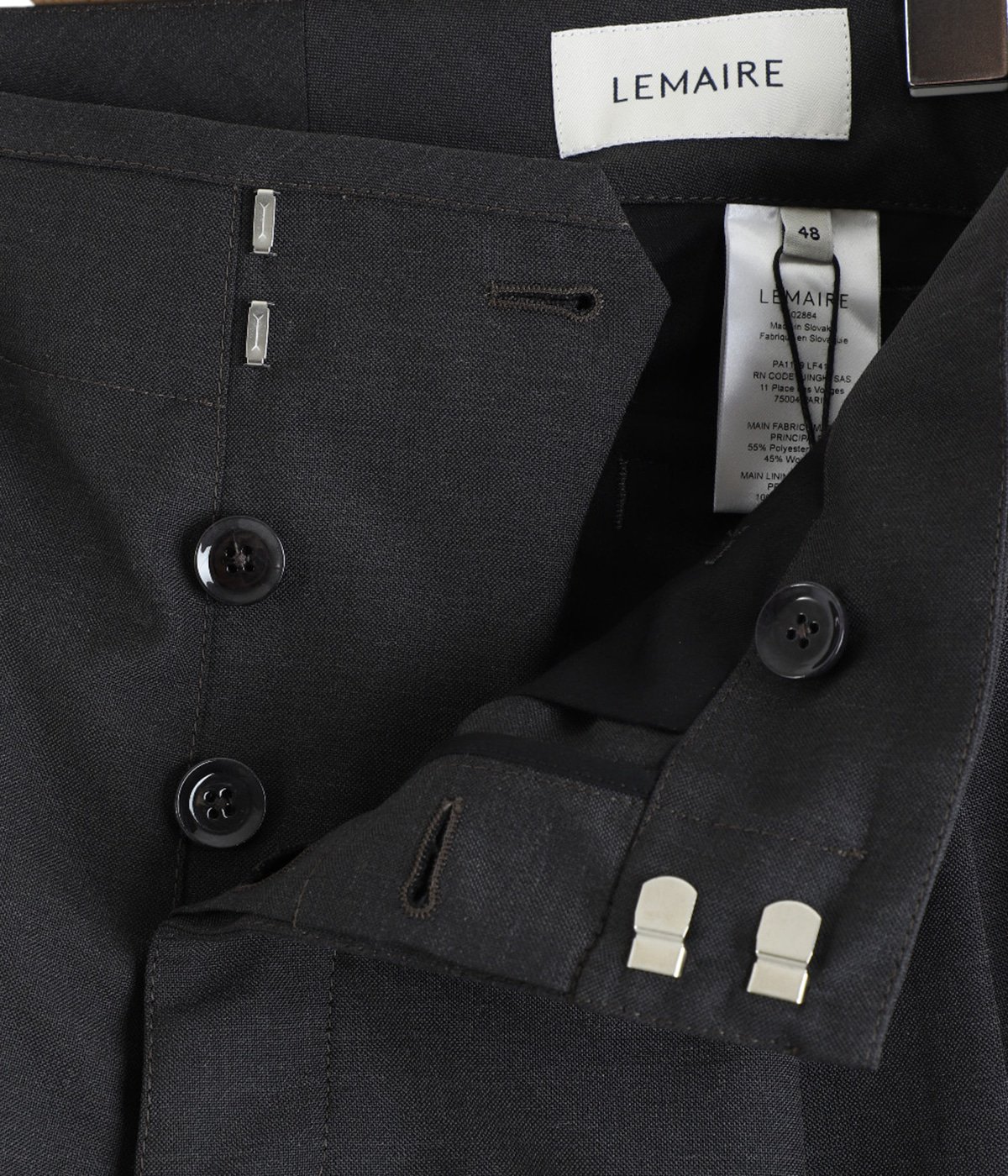 美品 LEMAIRE PLEATED PANTS スラックス 44 黒 Lemaire Pleated Pants | Shopbop