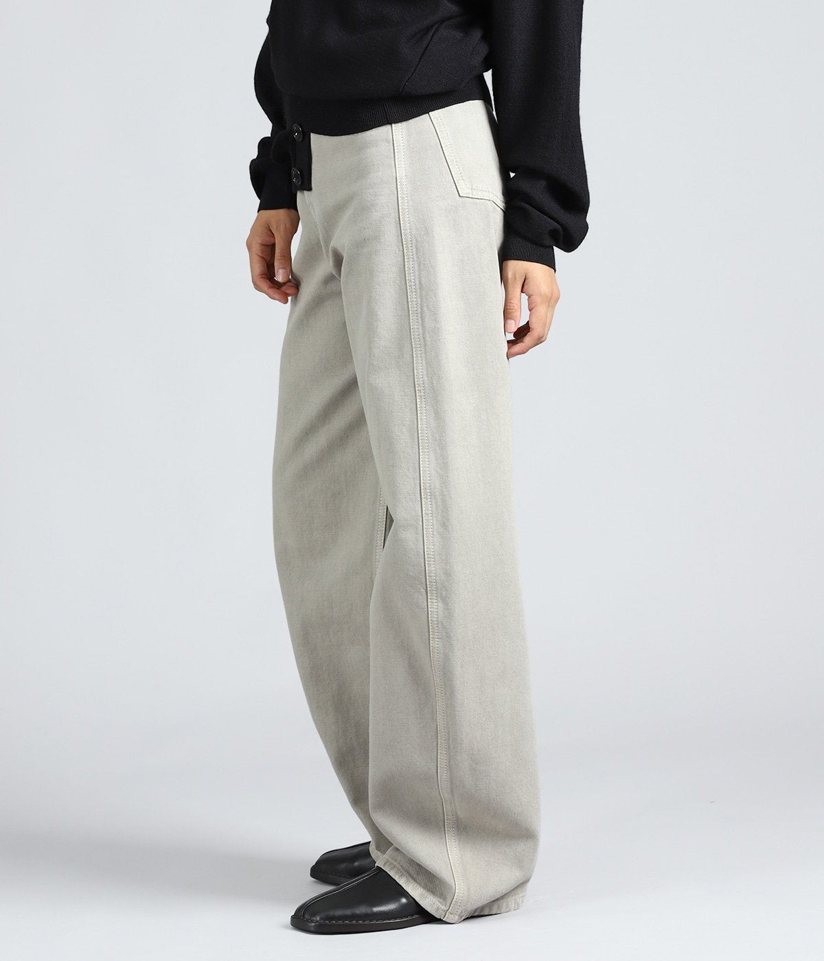 レディース】HIGH WAISTED CURVED PANTS | LEMAIRE(ルメール) / パンツ