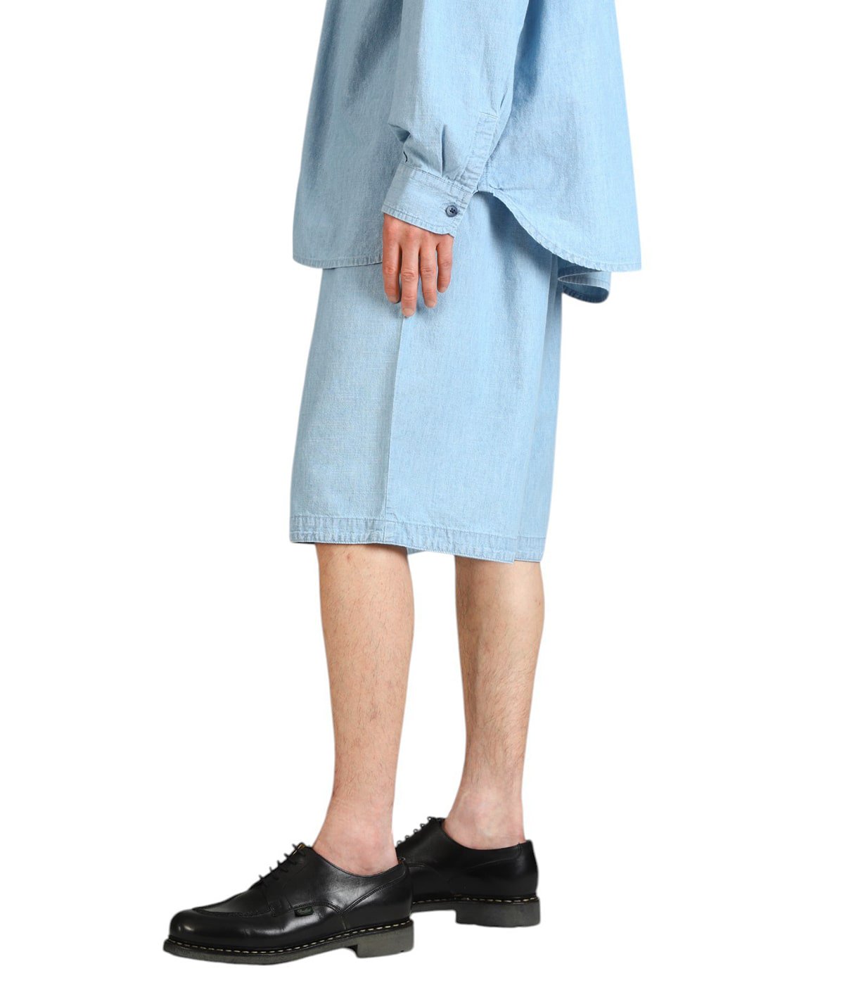 SHAWSHANK CHAMBRAY GATHERED SHORTS | PORTER CLASSIC(ポーター