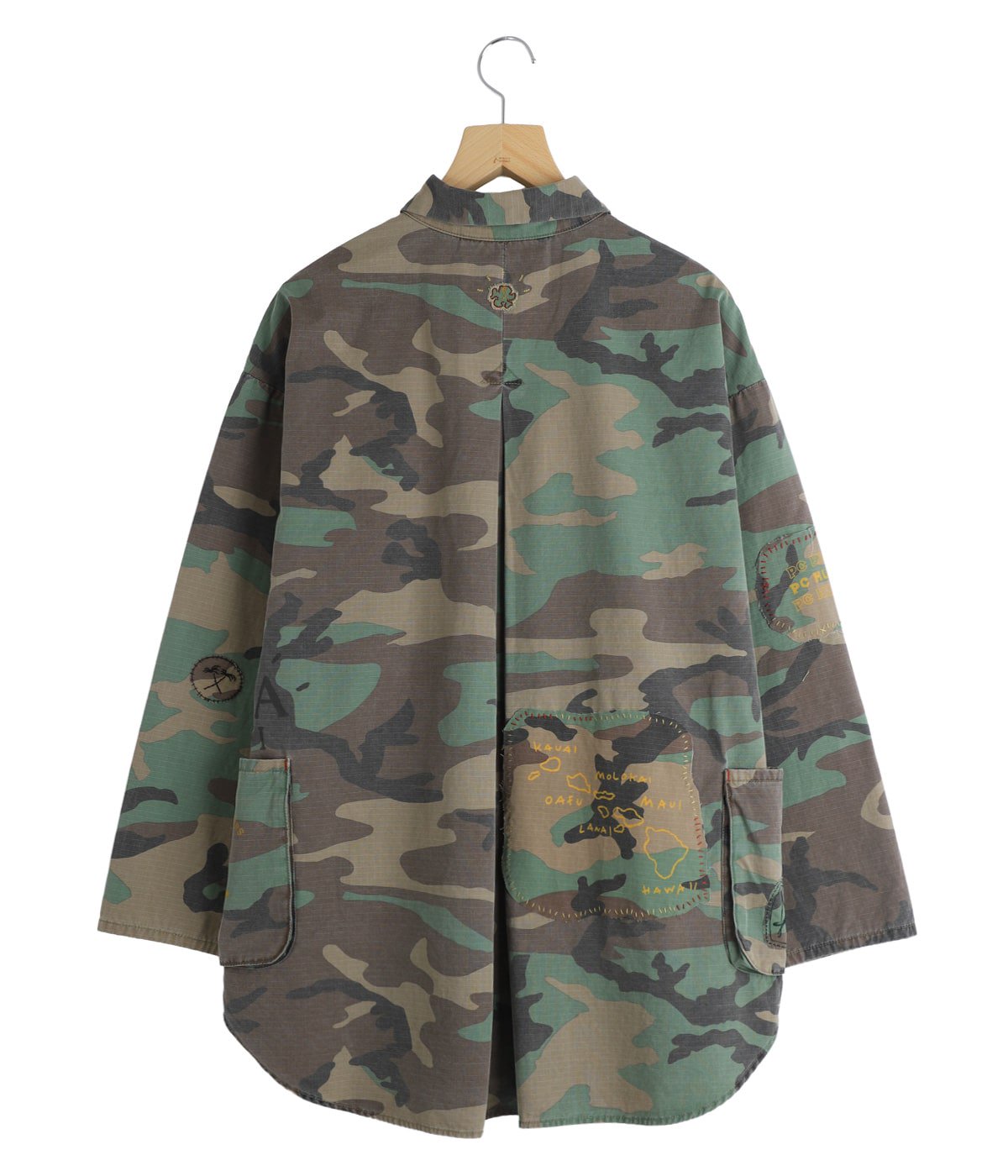 Porter Classic 迷彩 ミリタリージャケット カスタム品 一点物 S ALOHA CAMOUFLAGE SHIRT JACKET | PORTER CLASSIC(ポータークラシック