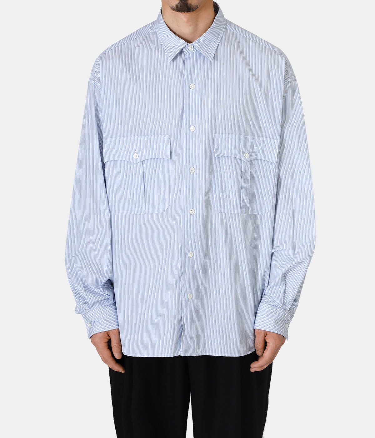 Porter Classic ROLL UP STRIPE SHIRT