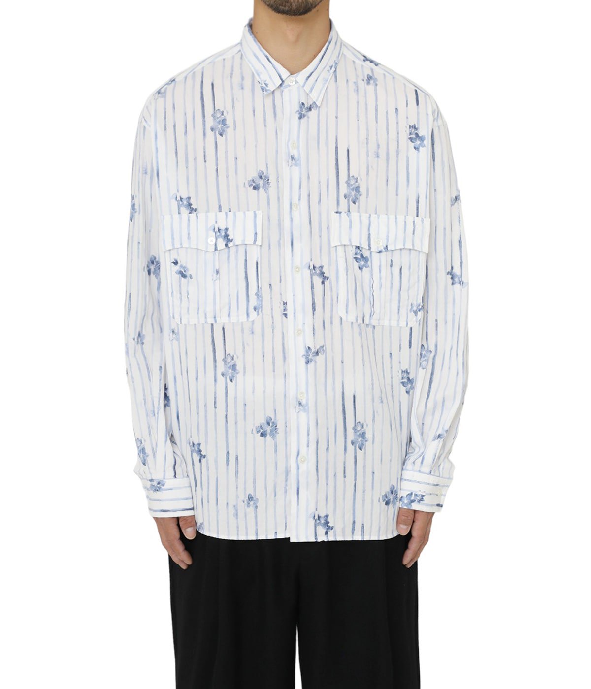 ROLL UP 水彩 STRIPE SHIRT | Porter Classic(ポータークラシック 