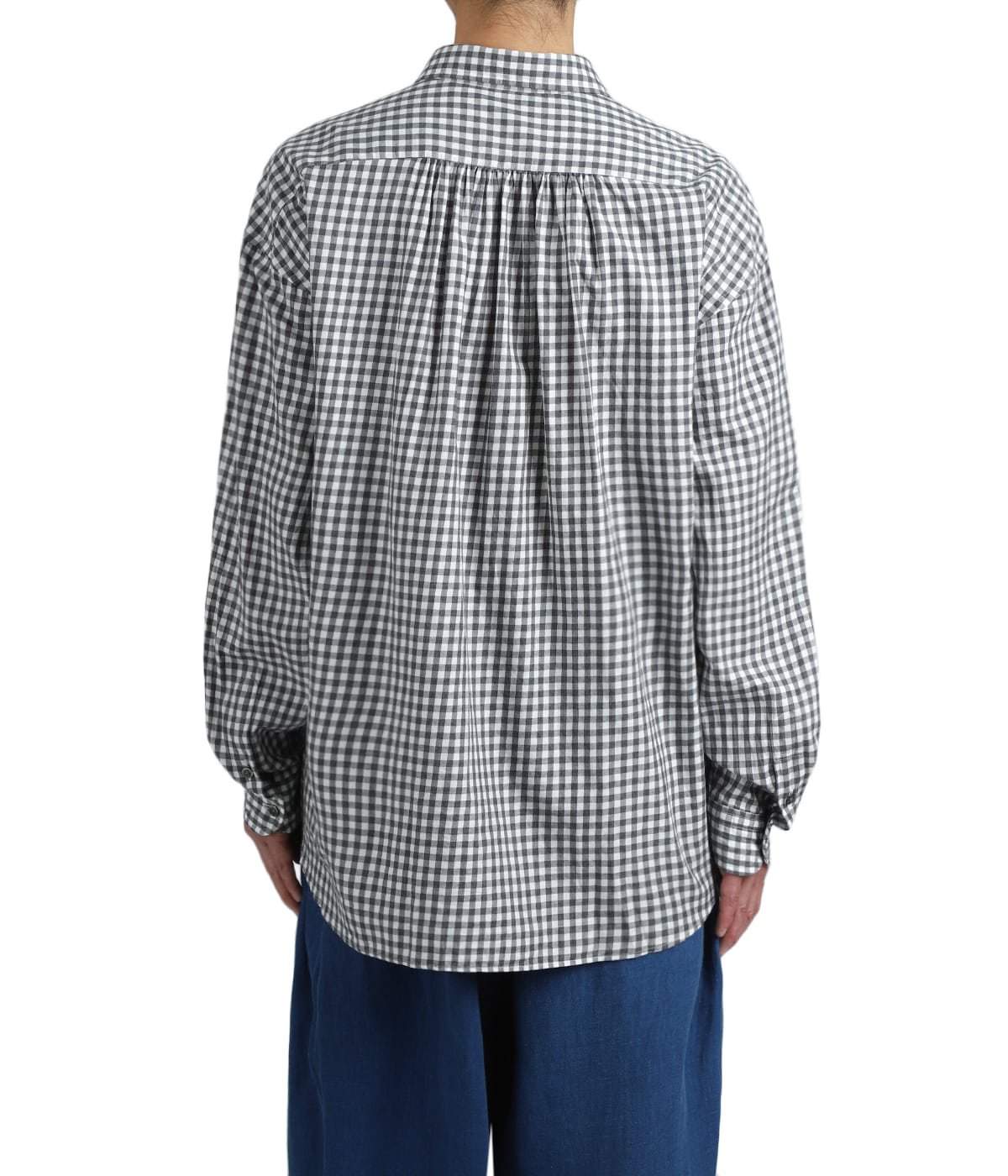 ROLL UP HEATHER GINGHAM CHECK SHIRT (GIZA 120/2) | PORTER CLASSIC
