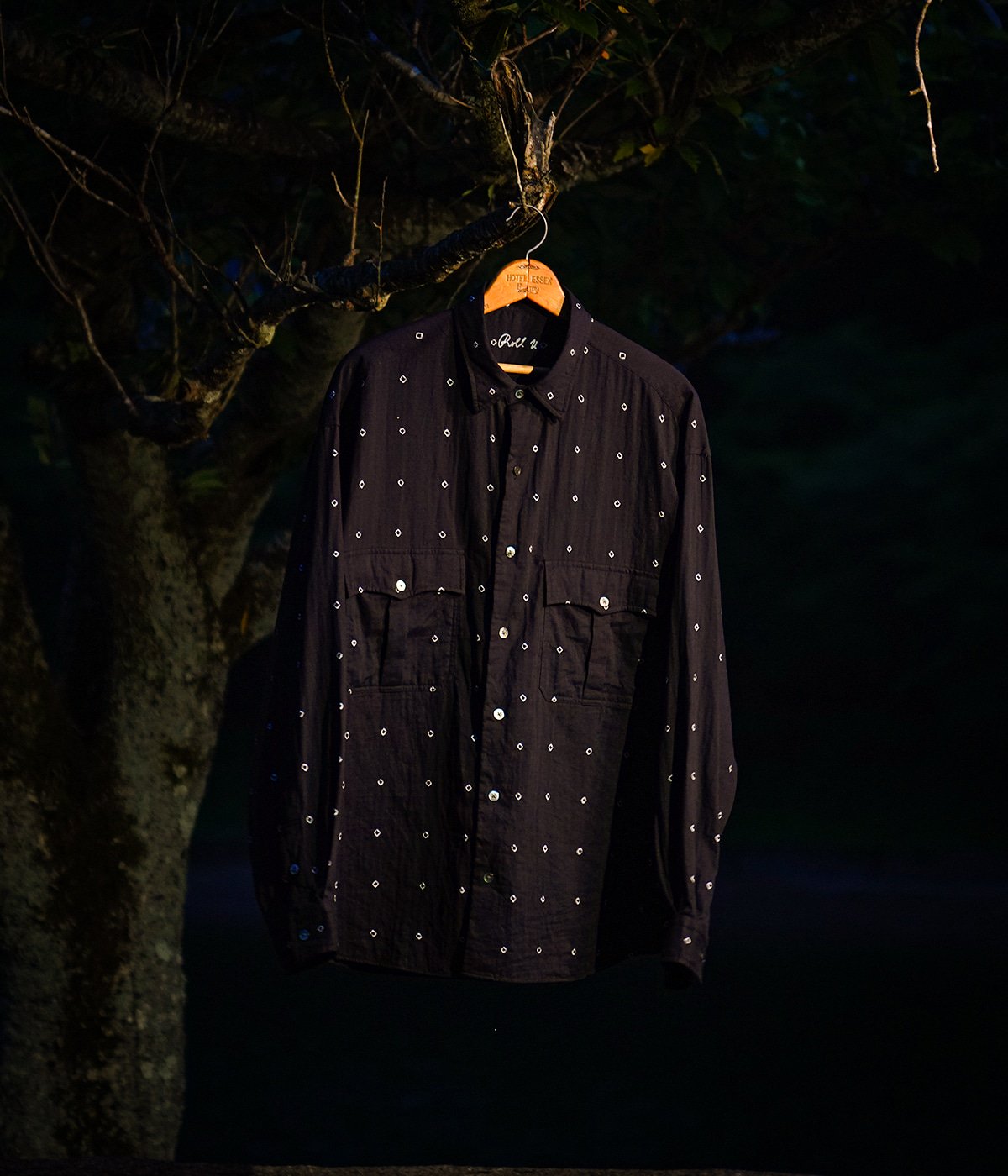 ROLL UP BLACK MOON SHIRT (エクスクルーシブモデル) | PORTER CLASSIC