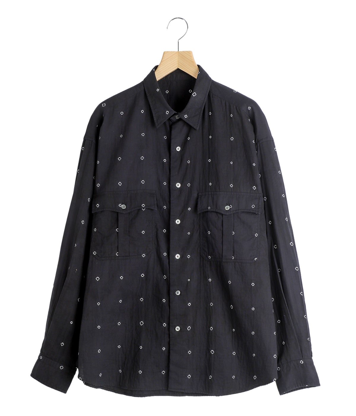 トップス Porter Classic ROLL UP SHIRT Black M ROLL UP BLACK MOON SHIRT (エクスクルーシブモデル) | PORTER CLASSIC