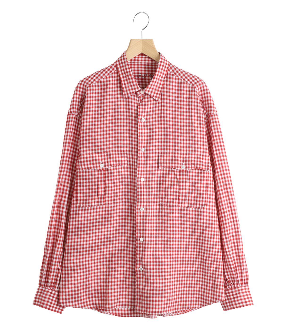 ROLL UP LINEN GINGHAM CHECK SHIRT | PORTER CLASSIC(ポーター