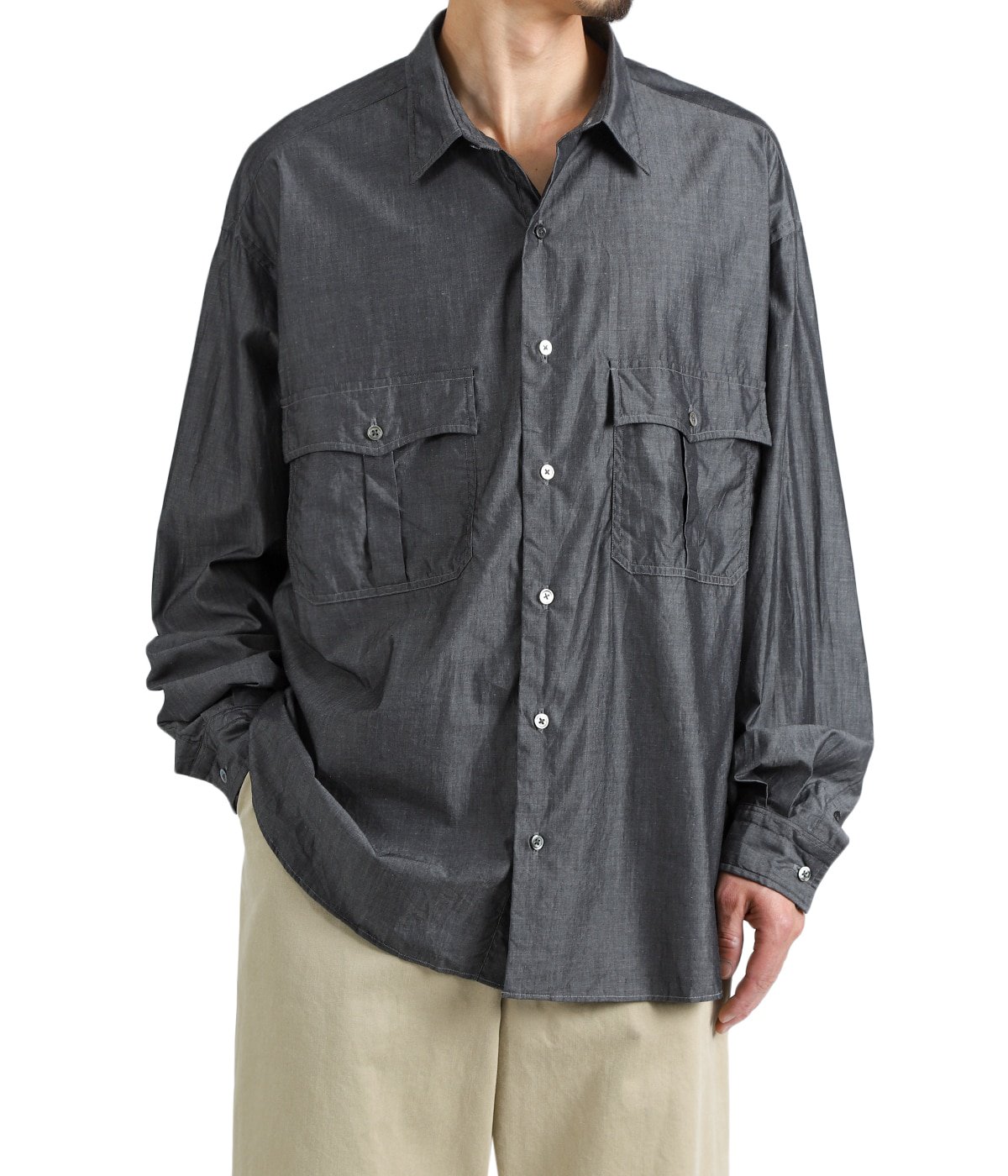 ROLL UP SHIRT (SUVIN GOLD SUPREME 140/2) | PORTER CLASSIC(ポーター