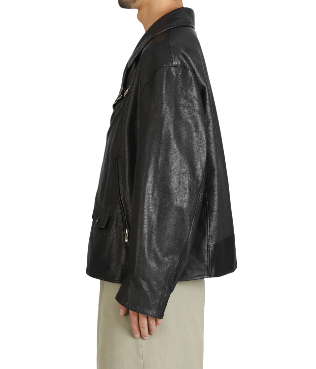 PC RIDERS JACKET W/LOVE & PEACE SILVER | PORTER CLASSIC(ポーター 