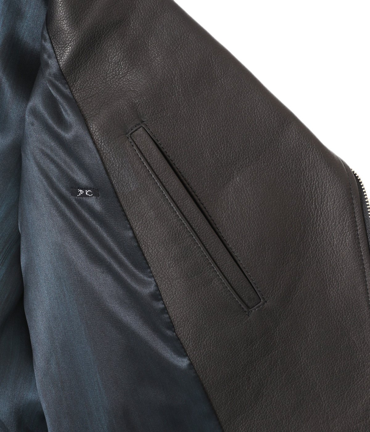 PC RIDERS JACKET W/LOVE&PEACE SILVER | PORTER CLASSIC