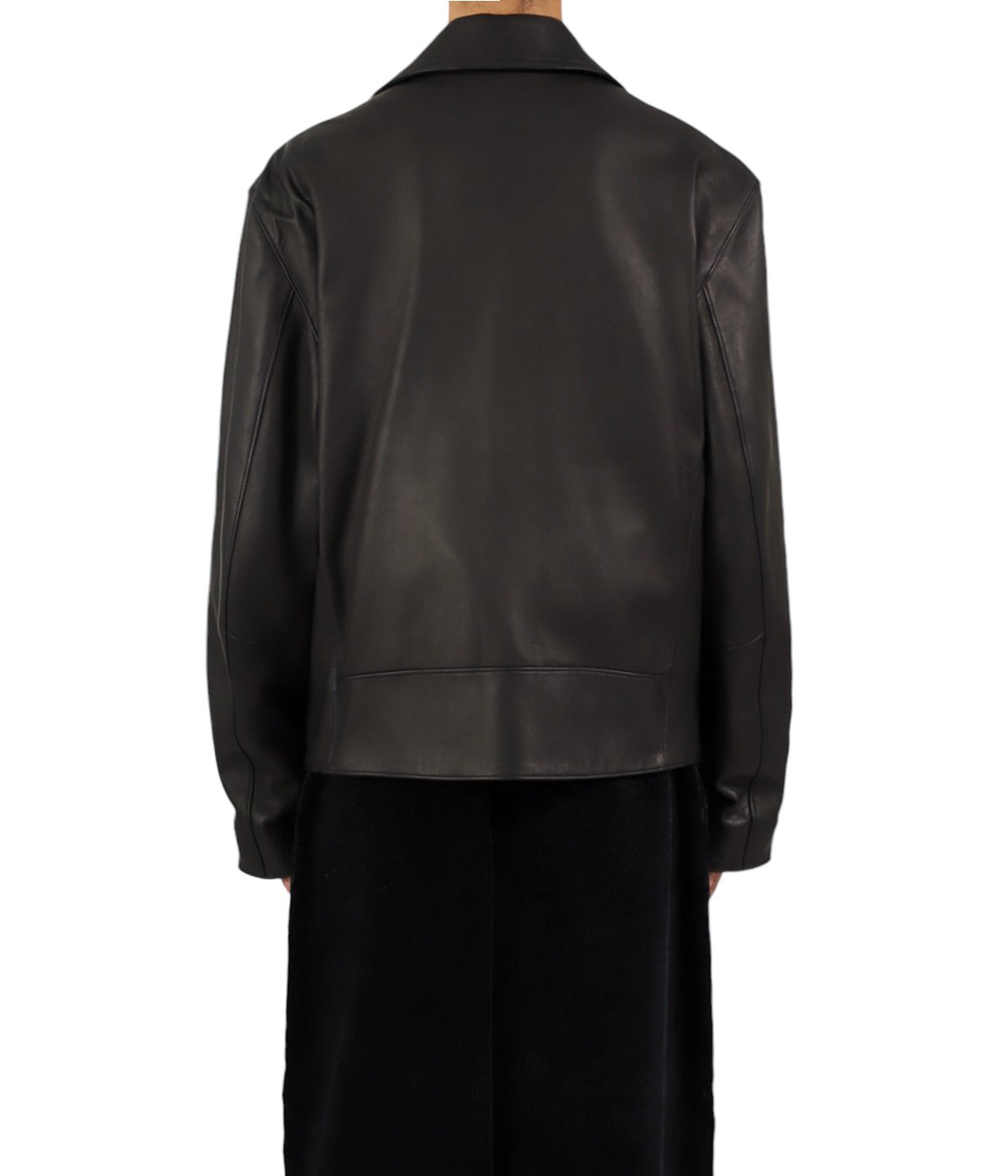 LEATHER RIDERS JACKETⅡ W/LOVE & PEACE SILVER (ENTREFINO