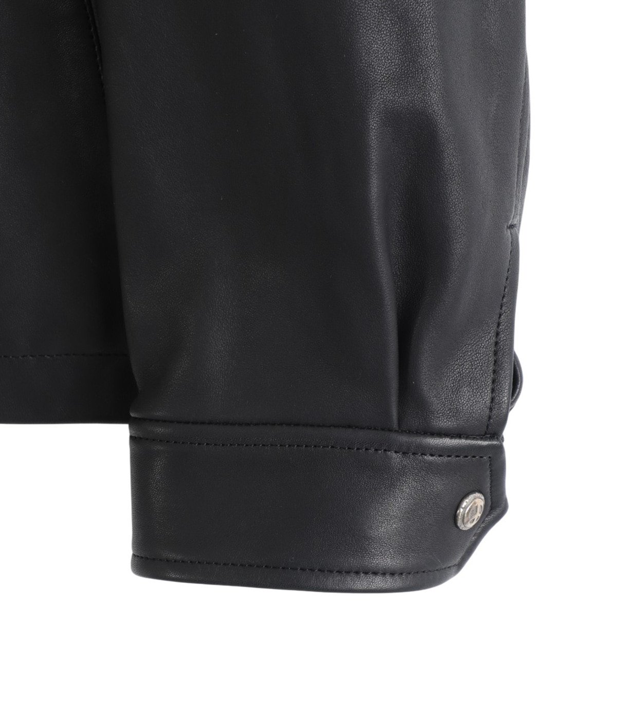 LEATHER ZIP UP JACKET W / LOVE & PEACE SILVER (ENTREFINO) | PORTER