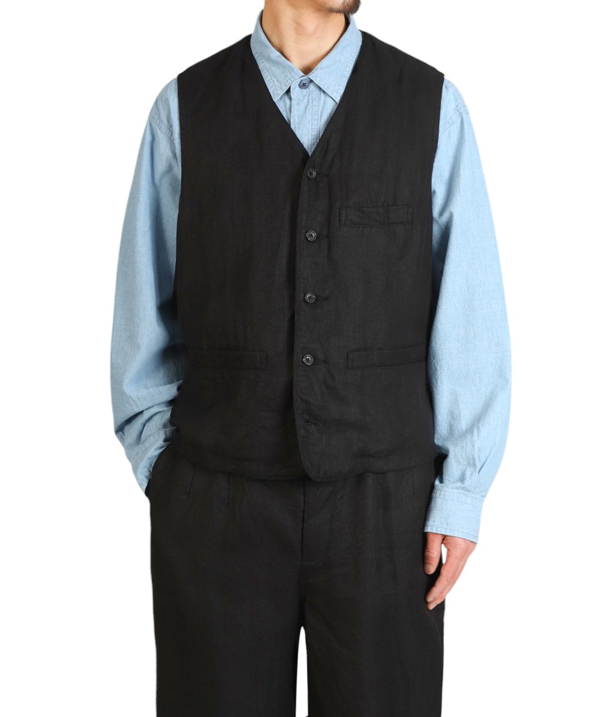 LINEN CLASSIC VEST | PORTER CLASSIC(ポータークラシック