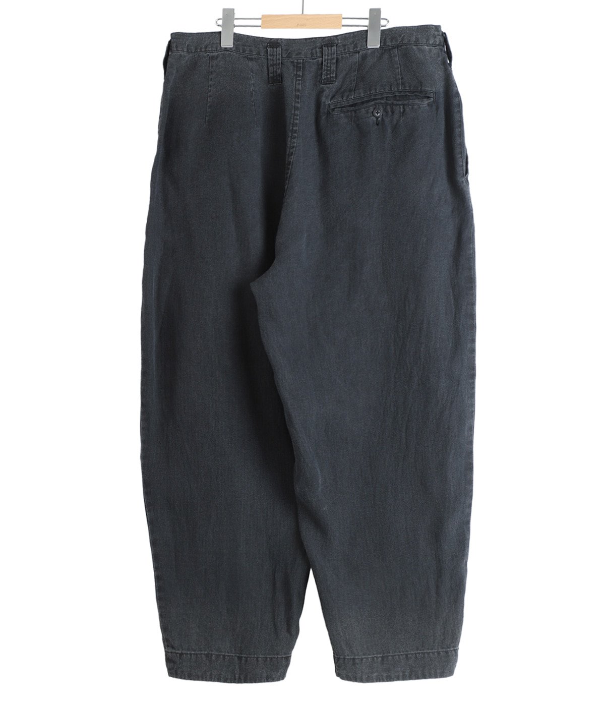 BLACK LINEN BEBOP PANTS | PORTER CLASSIC(ポータークラシック