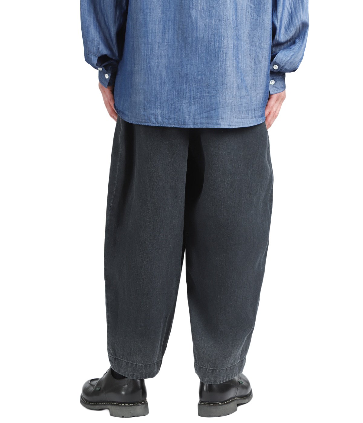 BLACK LINEN BEBOP PANTS | PORTER CLASSIC(ポータークラシック