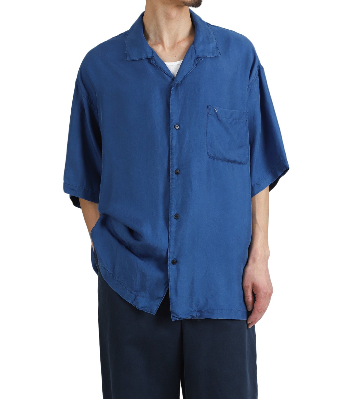 H/W INDIGO SILK SHIRT | PORTER CLASSIC(ポータークラシック