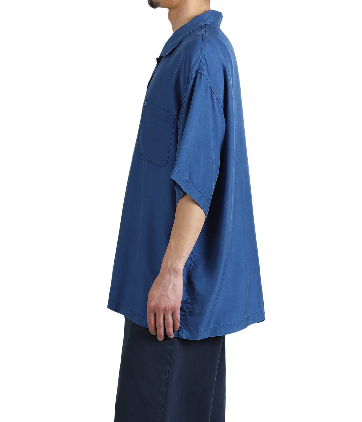 H/W INDIGO SILK SHIRT | PORTER CLASSIC(ポータークラシック