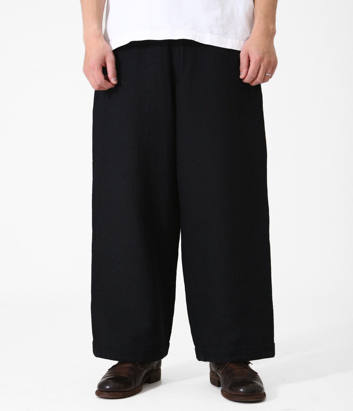 PORTER CLASSIC SASHIKO STRETCH WIDE PANT