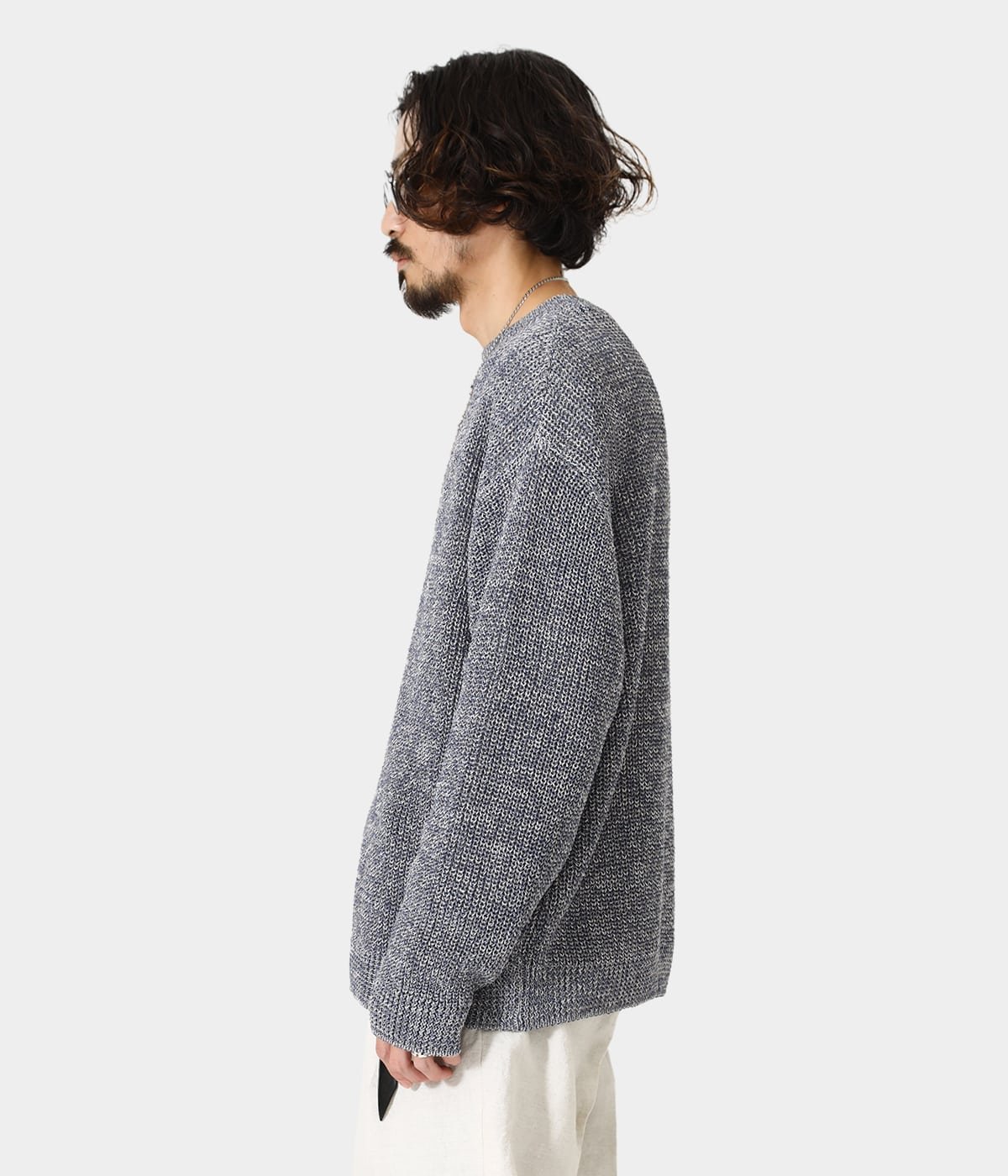 PORT BY ARK(ポートバイアーク) Straw yarn Knit P/O / トップス 