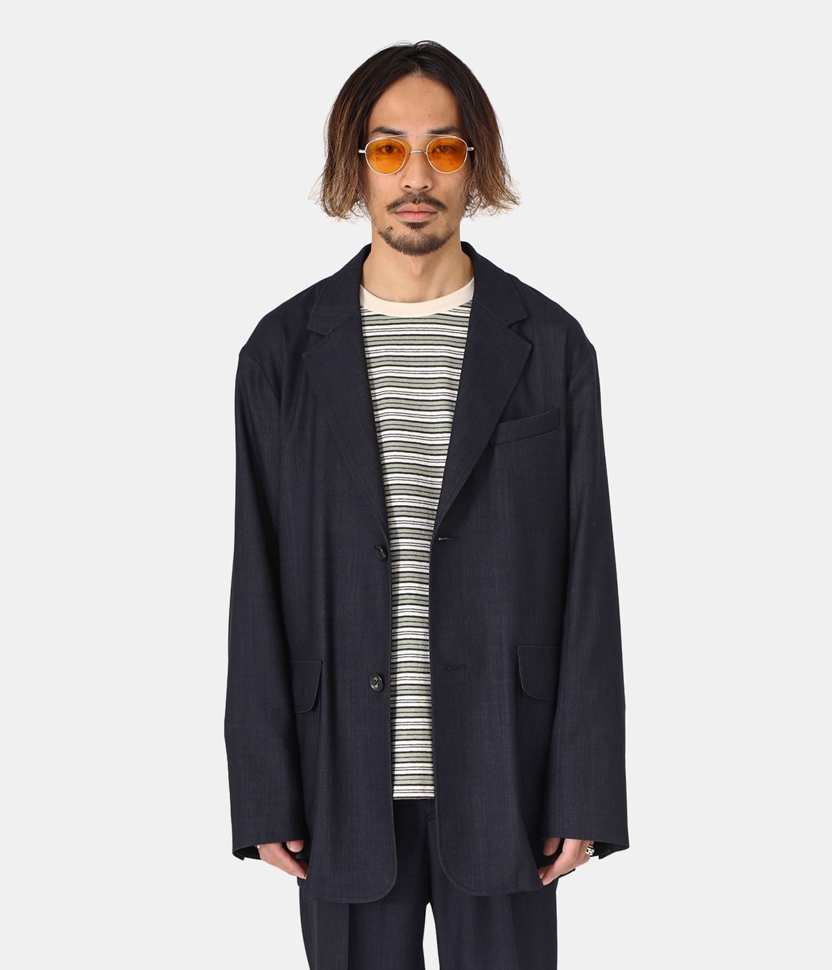 Wool Denim Chambray 2B Jacket | PORT BY ARK(ポートバイアーク