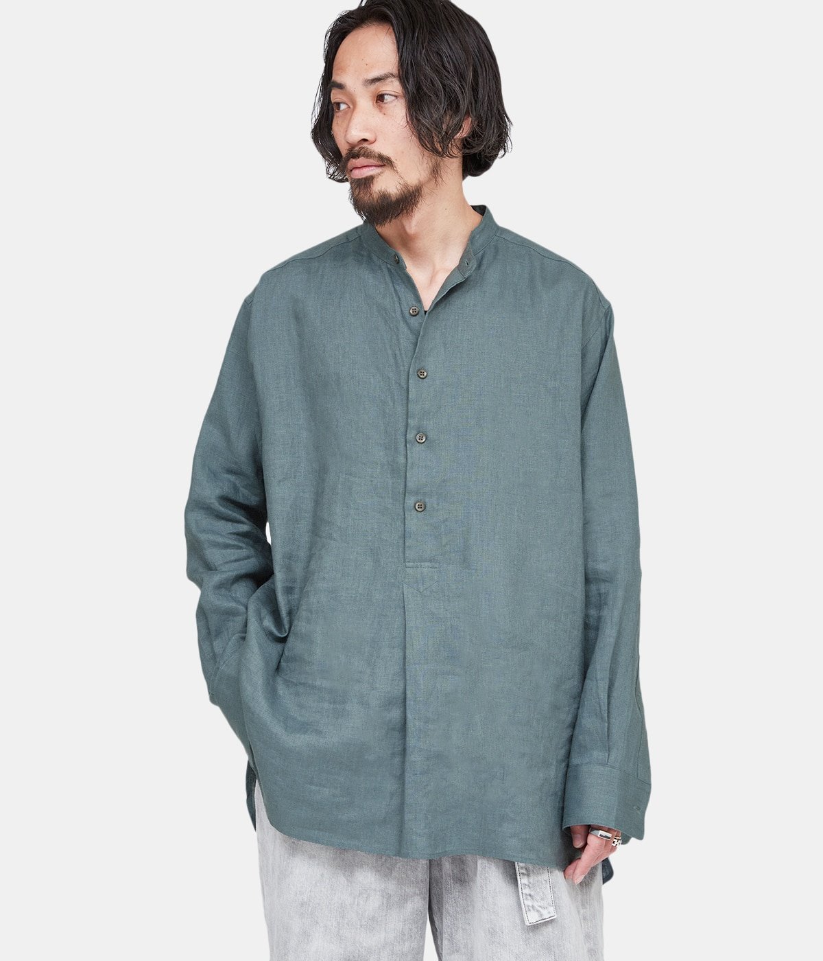 French Linen Pullover Shirt