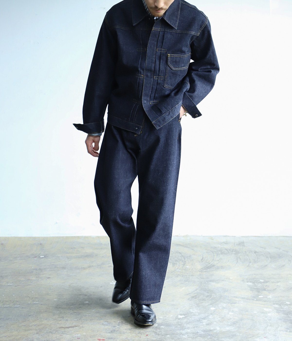予約】Minimal Denim Jacket | PORT BY ARK(ポートバイアーク