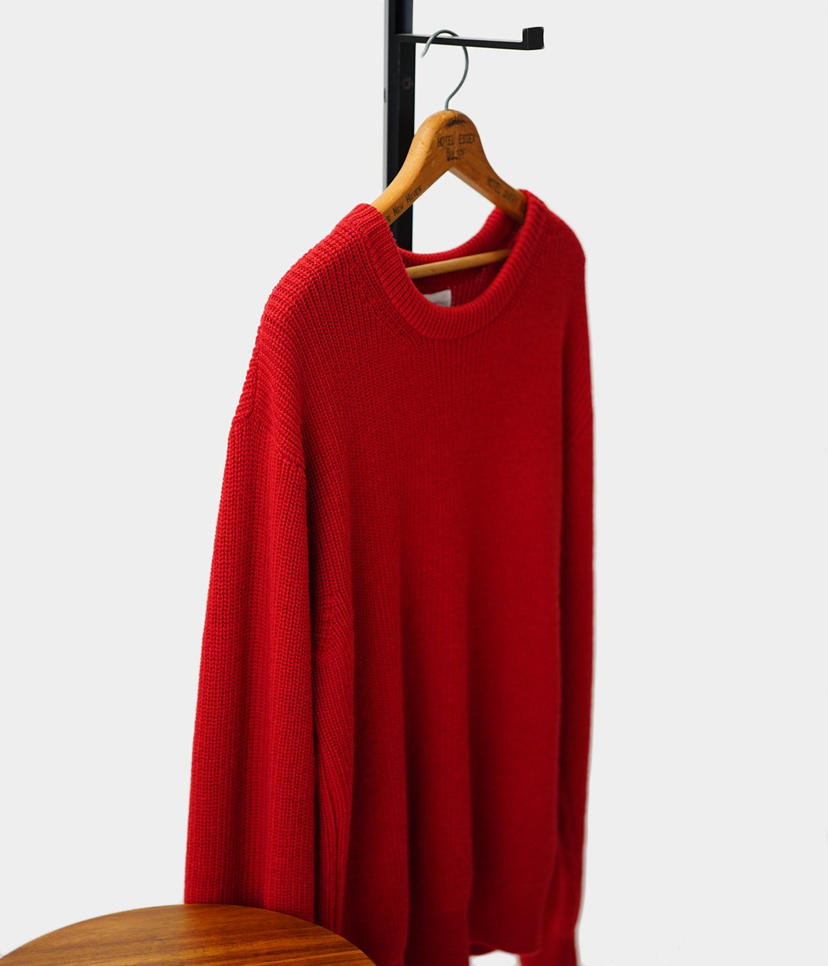 BRIEFING レッド セーター　 XS Rib Knit Crew Neck | PORT BY ARK(ポートバイアーク) / トップス