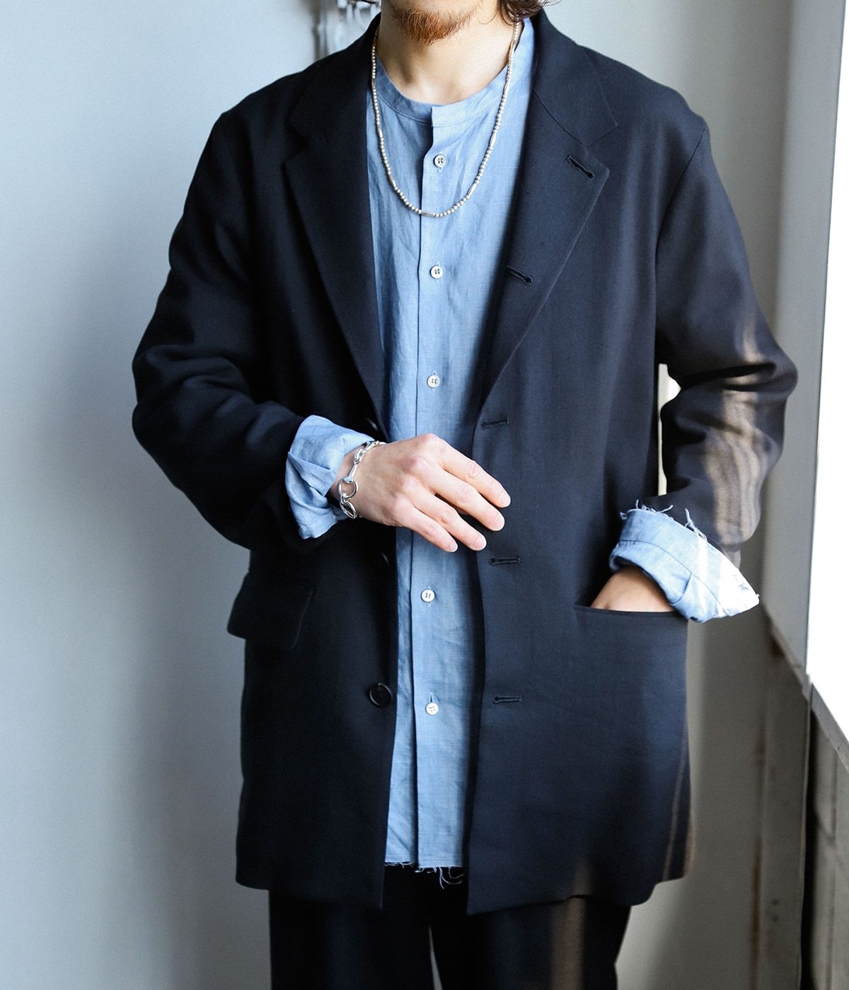 Linen Wool Gabardine Jacket