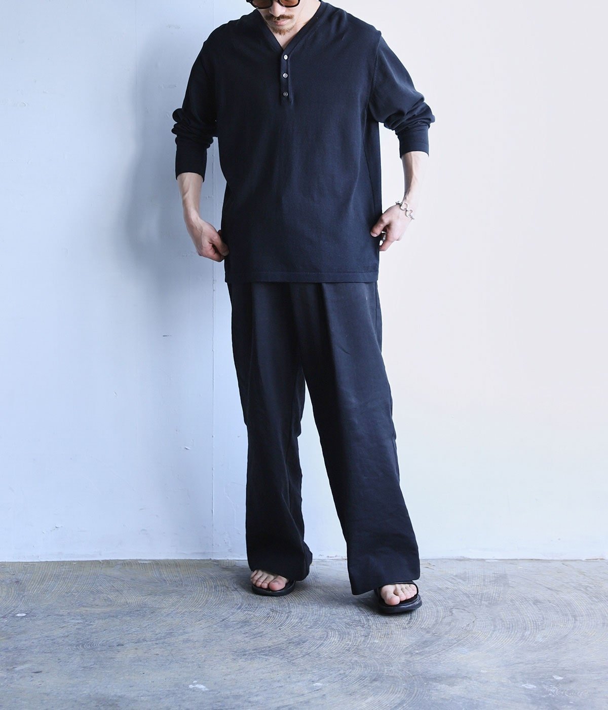 Henley Neck Knit | PORT BY ARK(ポートバイアーク) / トップス ニット