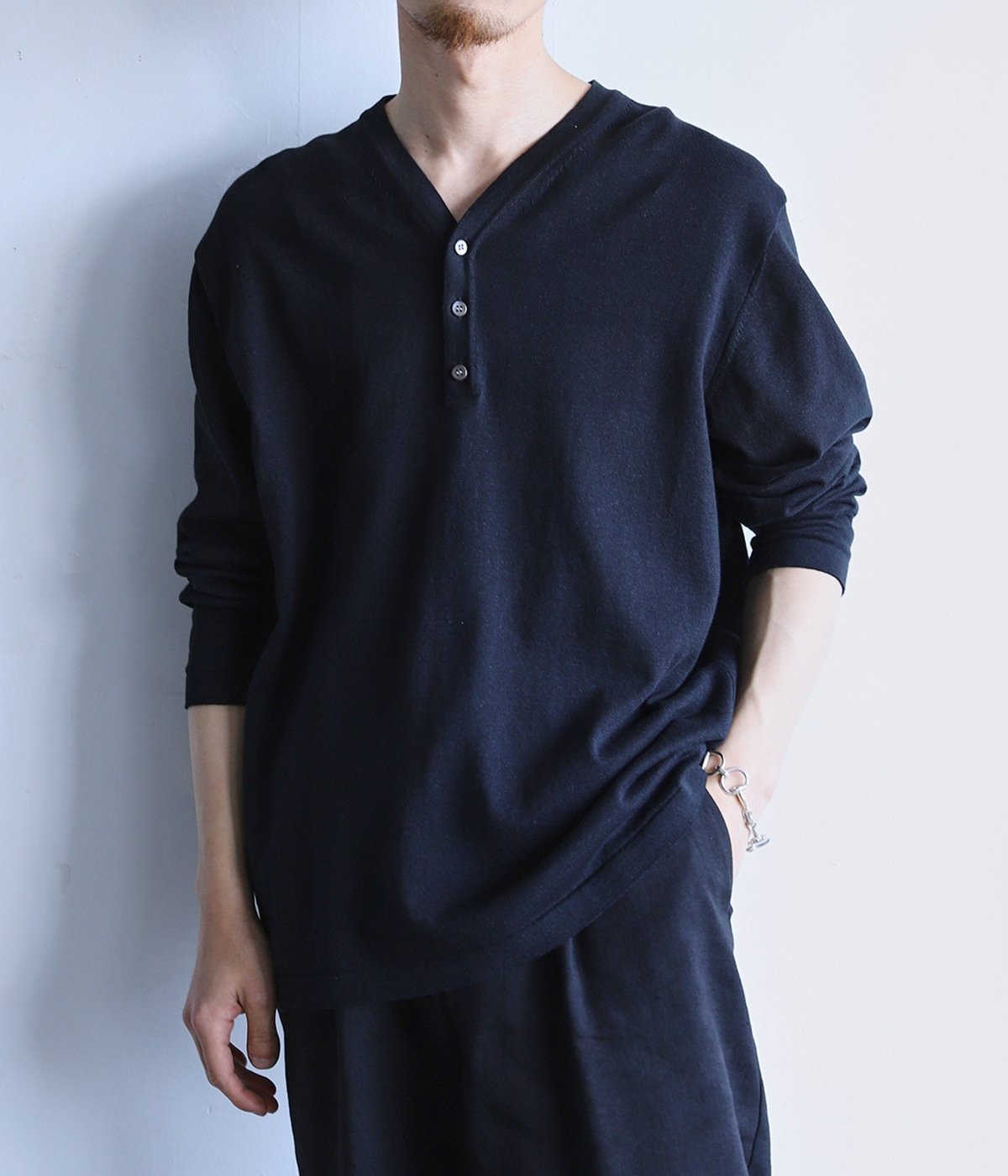 Henley Neck Knit