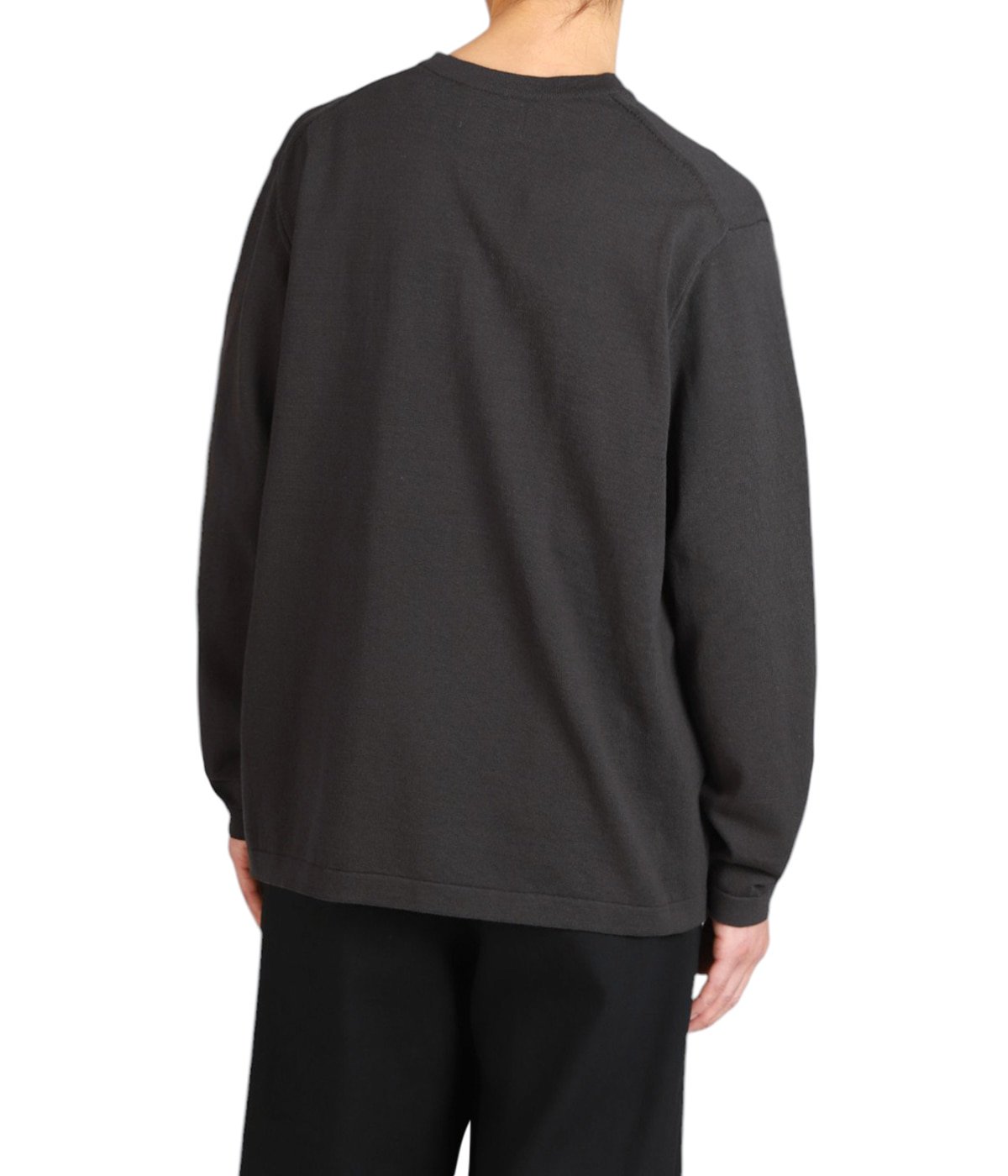 PORT BY ARK Crewneck Knit ブラック グレー系 Crew Neck Knit | PORT BY ARK(ポートバイアーク) / トップス