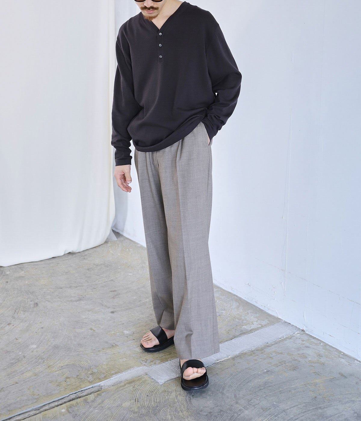Henley Neck Knit | PORT BY ARK(ポートバイアーク) / トップス ニット