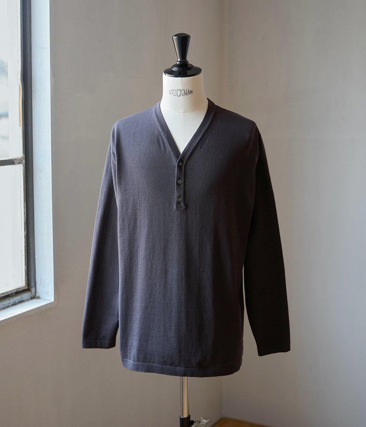 PORT BY ARK（ポートバイアーク）Henley Neck Knit Henley Neck Knit | PORT BY ARK(ポートバイアーク) / トップス ニット