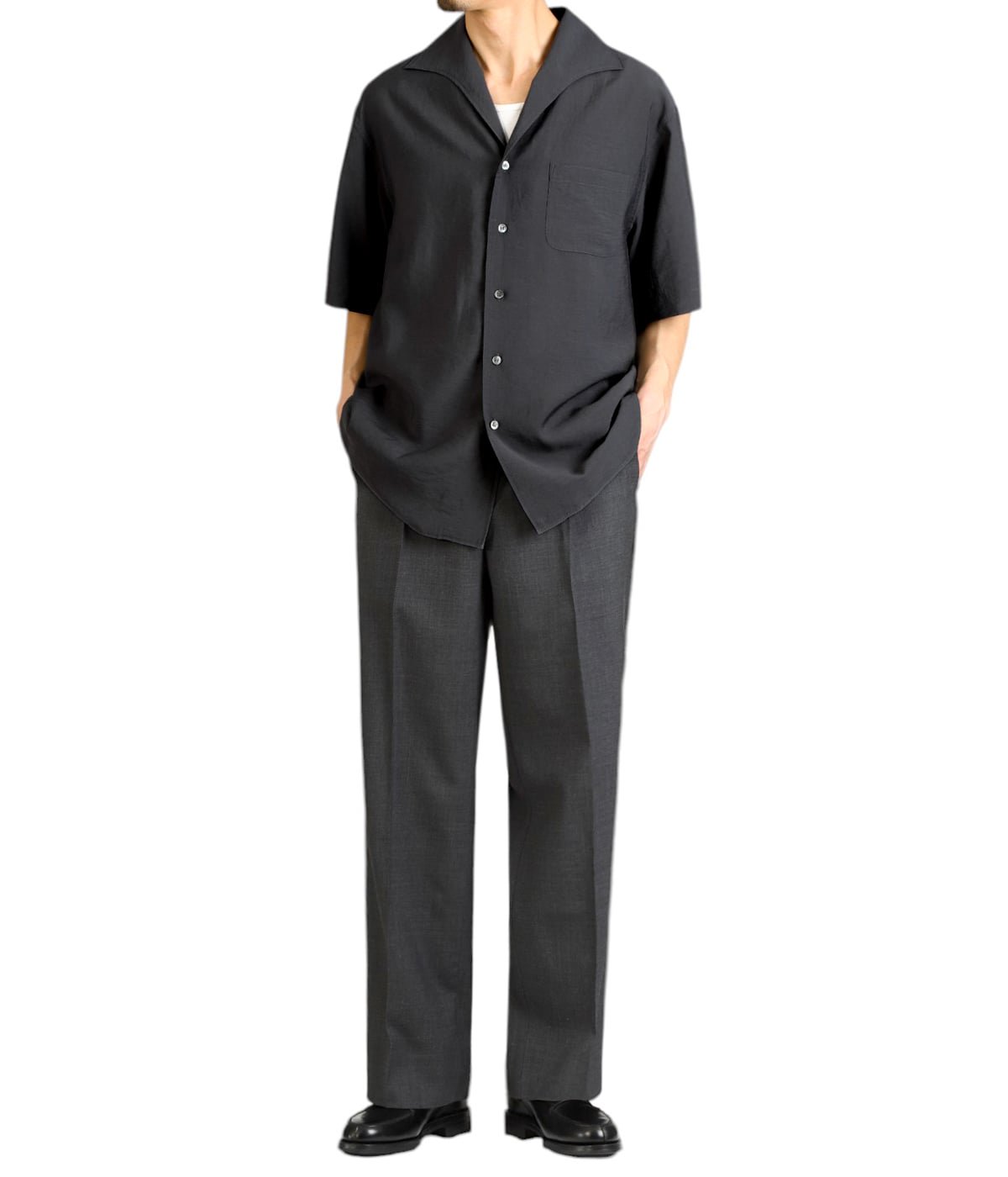 Open Collar S/S Shirt | PORT BY ARK(ポートバイアーク) / トップス