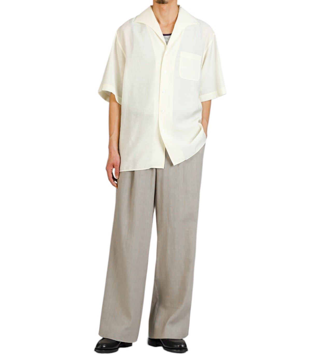Open Collar S/S Shirt | PORT BY ARK(ポートバイアーク) / トップス